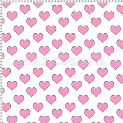 Spandex Hearts Milkshake On White