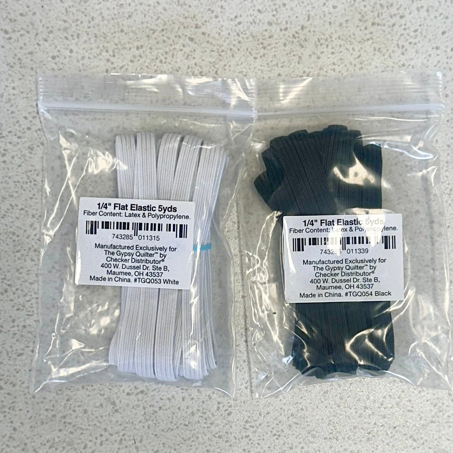 Flat Elastic 6mm x 4.5m Sampler