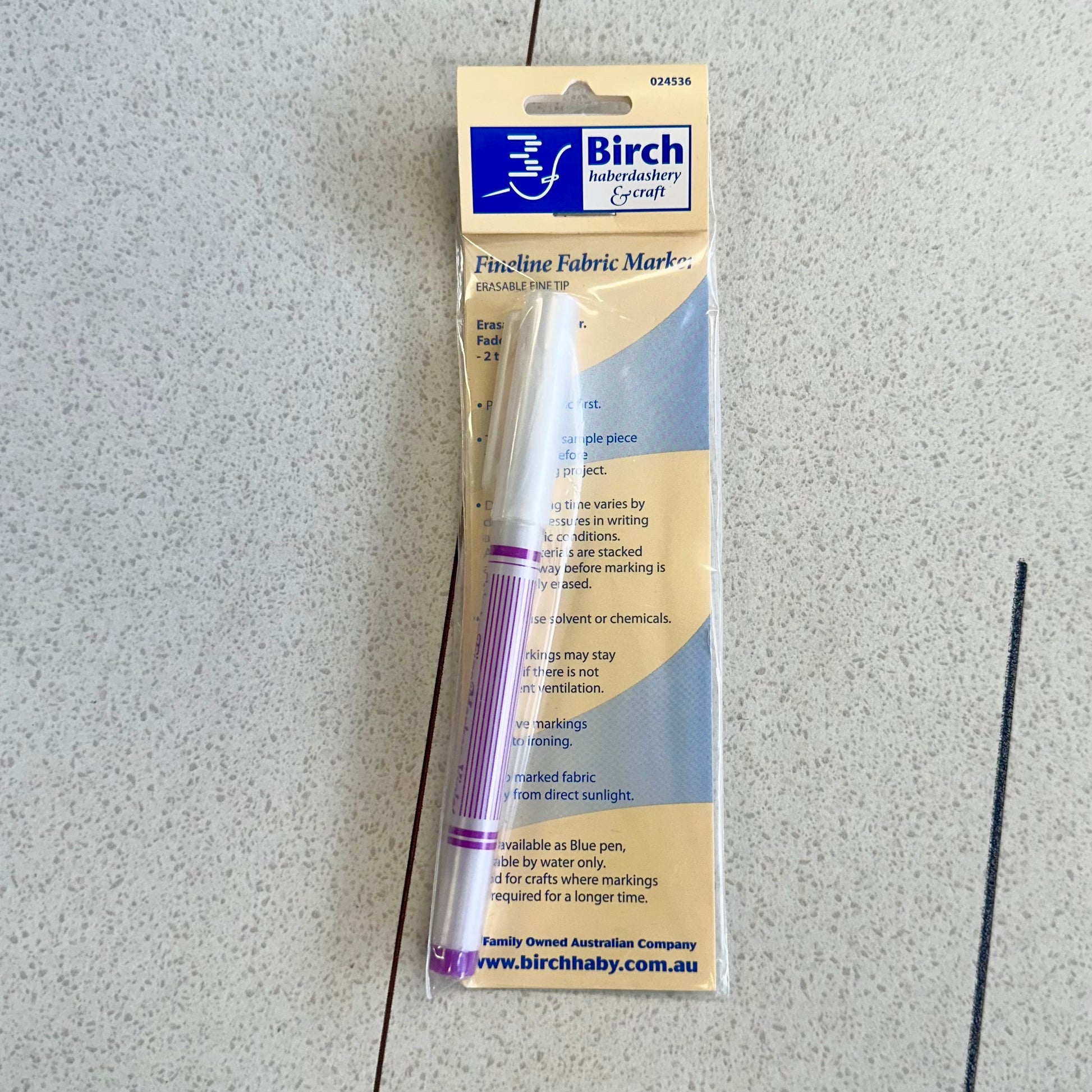 Birch Fineline Fabric Marker Sampler