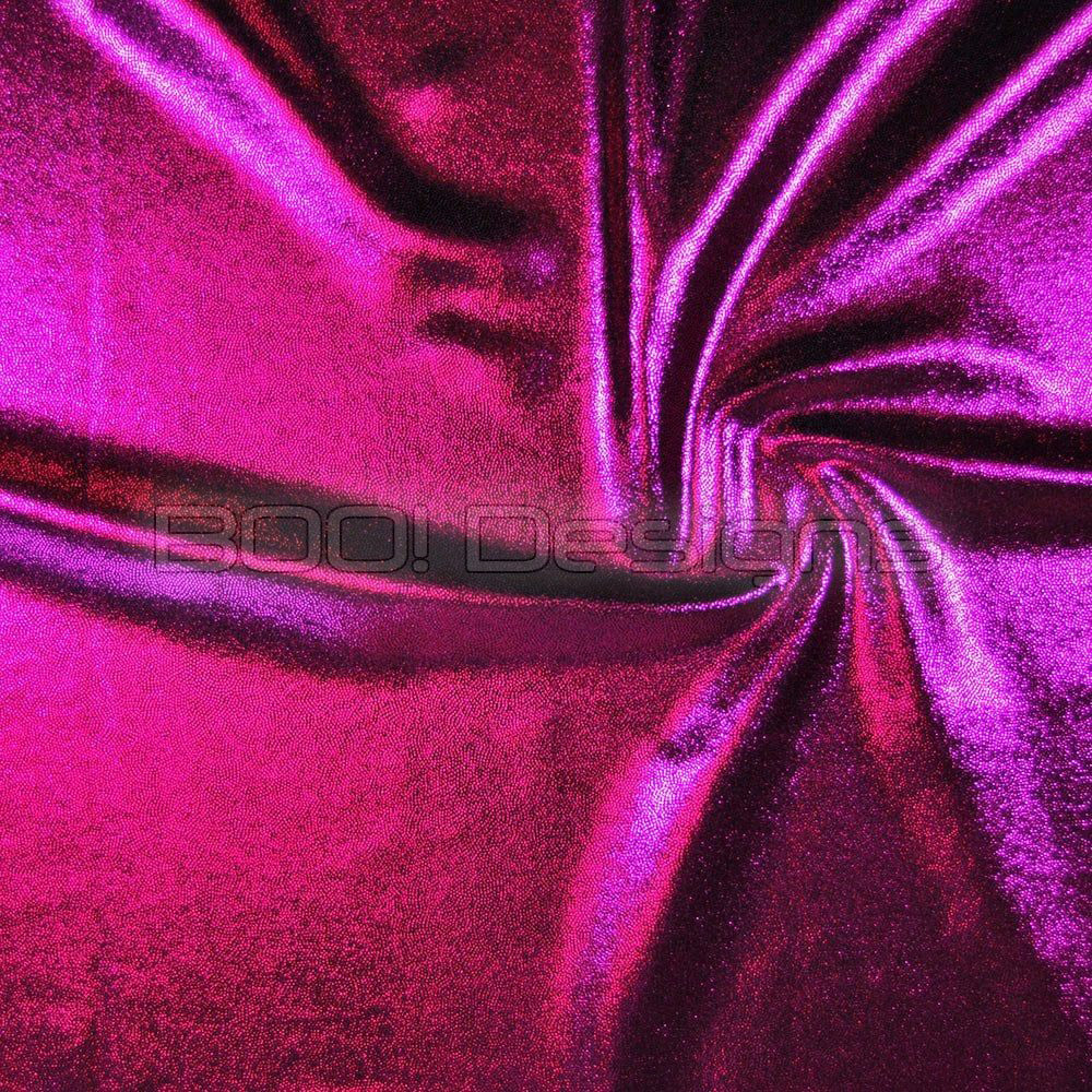 Spandex Metallic Blackcurrant Fabric