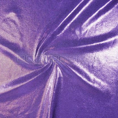 Spandex Metallic Lilac Fabric