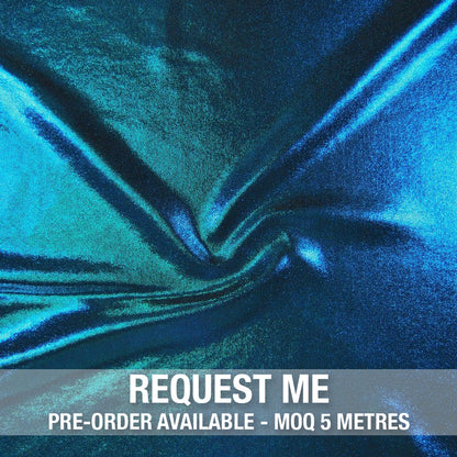 Spandex Metallic Petrol