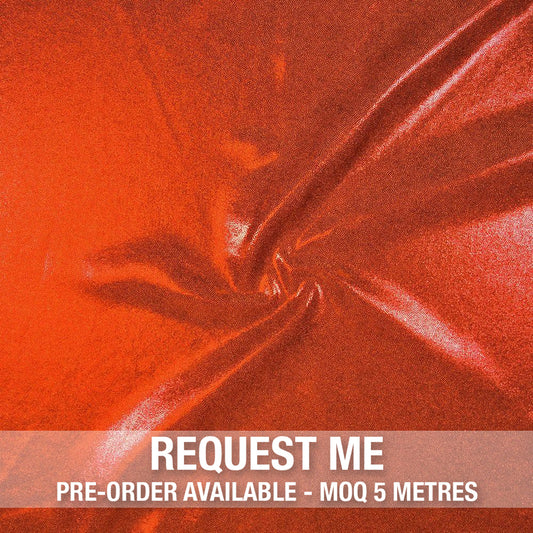 Spandex Metallic Burnt Orange