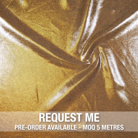 Spandex Metallic Gold