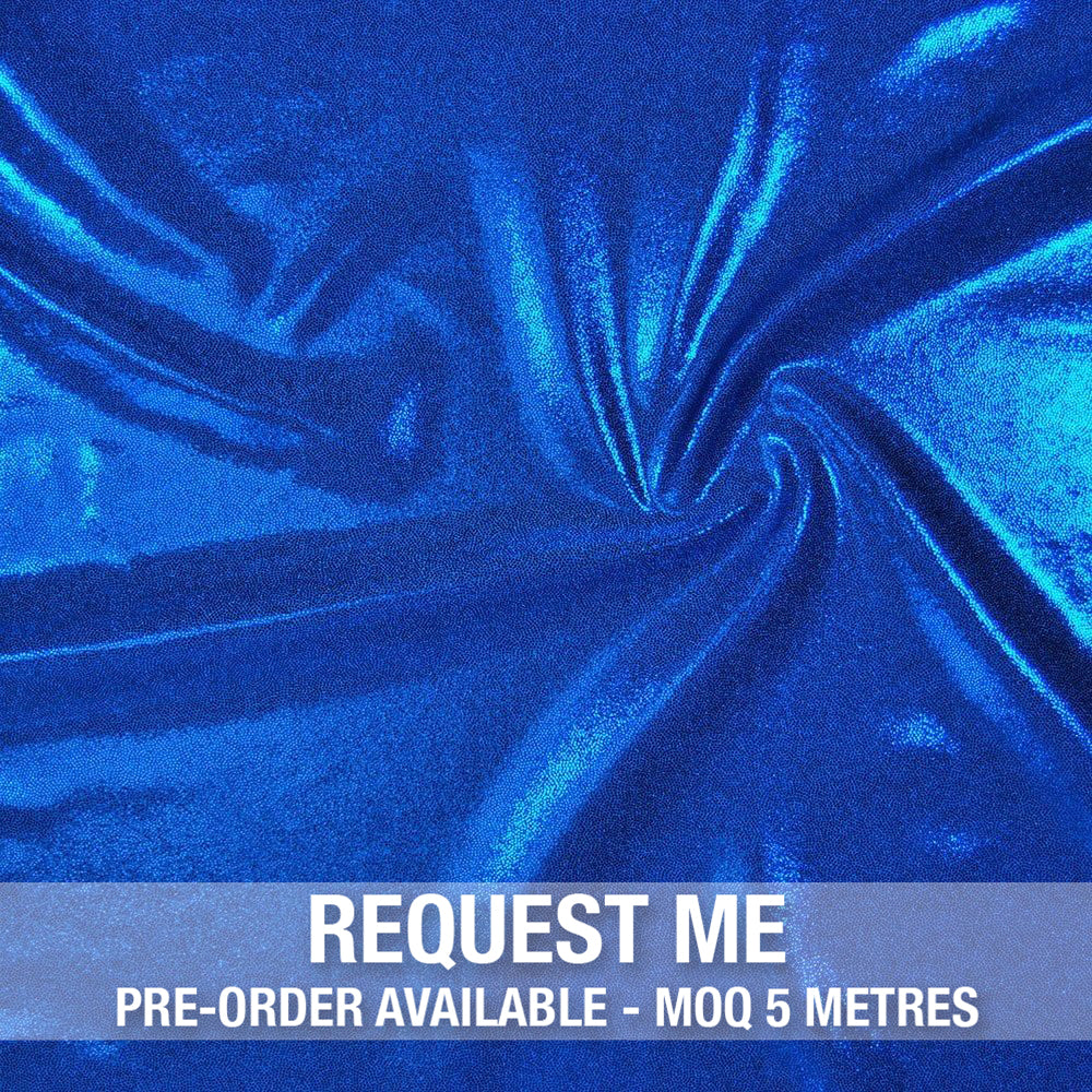 Spandex Metallic Paradise Blue