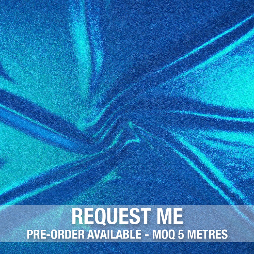 Spandex Metallic Turquoise