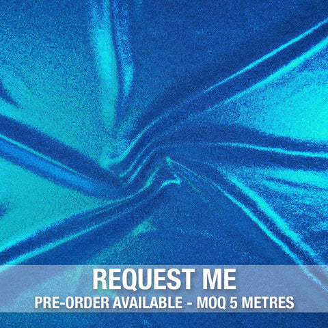 Spandex Metallic Turquoise