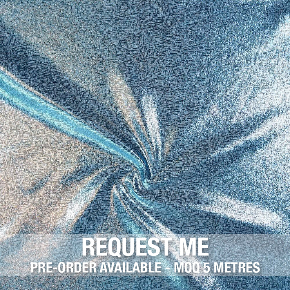 Spandex Metallic Powder Blue