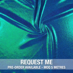 Spandex Metallic Ocean