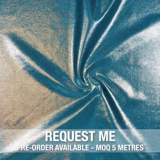 Spandex Metallic Atlantic