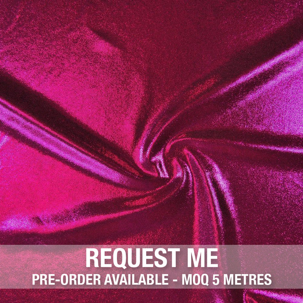 Spandex Metallic Raspberry Fabric