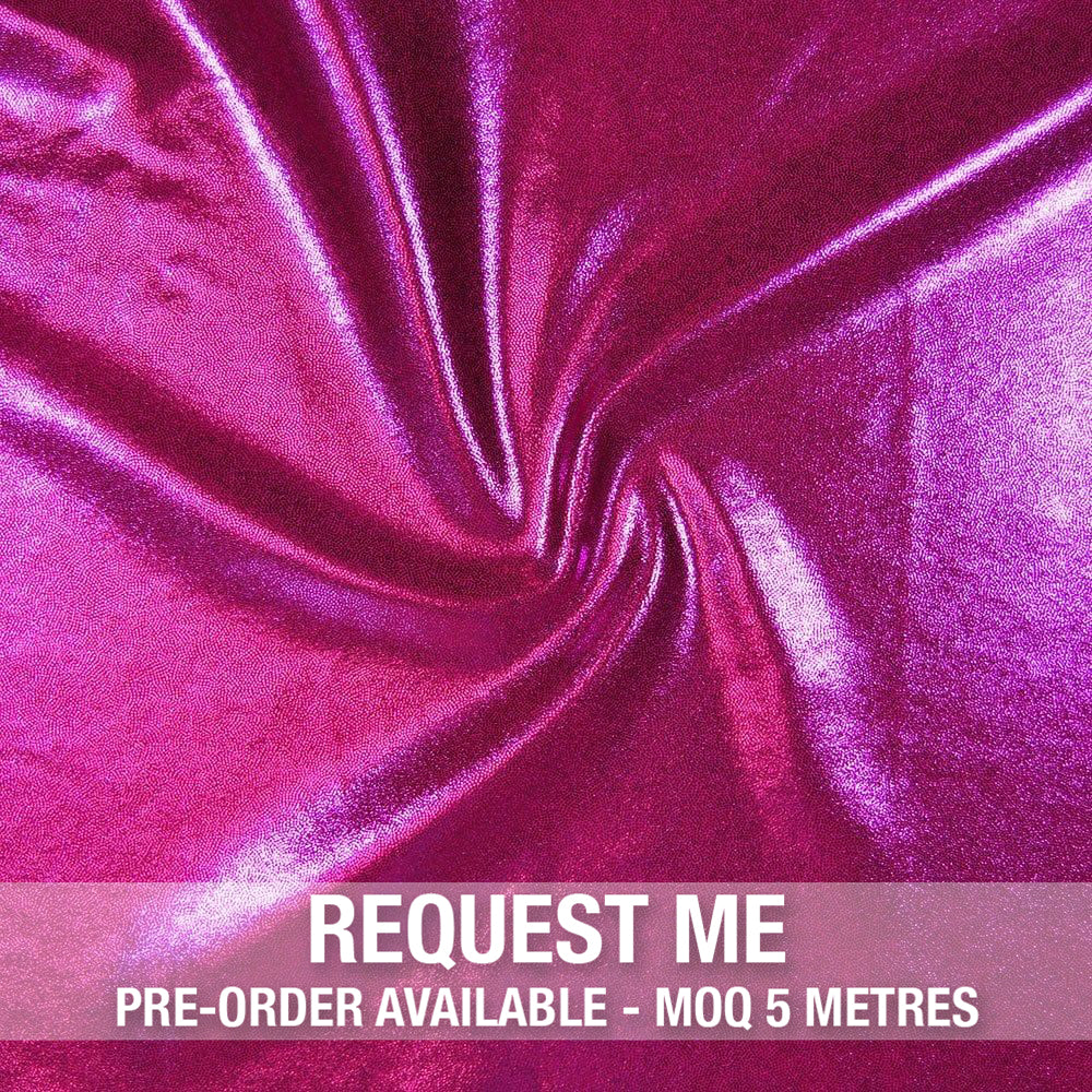 Spandex Metallic Magenta Fabric