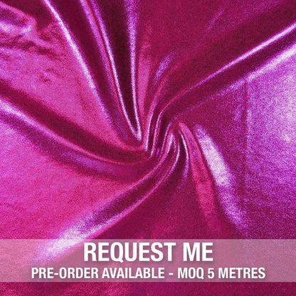 Spandex Metallic Magenta Fabric