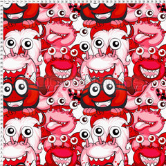 Spandex Little Monsters Red