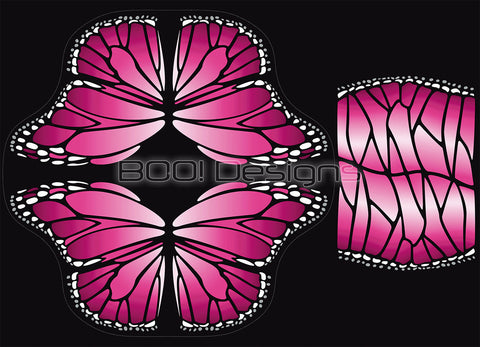 Spandex P105 Circle Panel Wings Raspberry