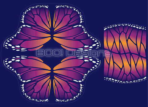 Spandex P105 Circle Panel Wings Sunset