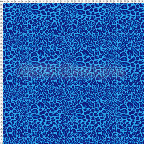 Spandex Cheetah Dark Blue