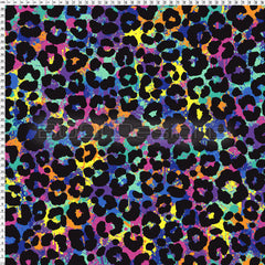 Spandex Lion Splat Leopard Black