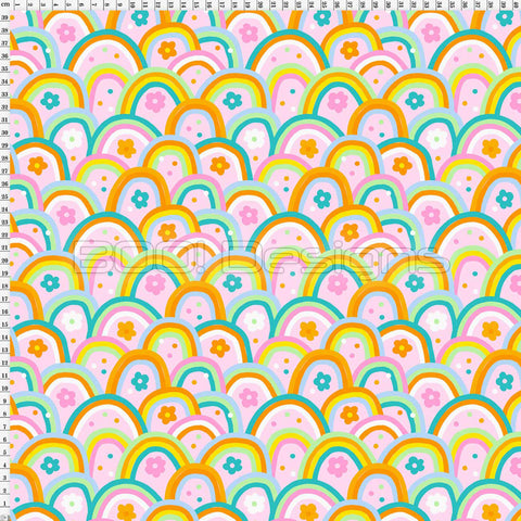 Spandex Honey Rainbow Pastel