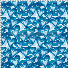 Spandex Tootsie Hearts Blue