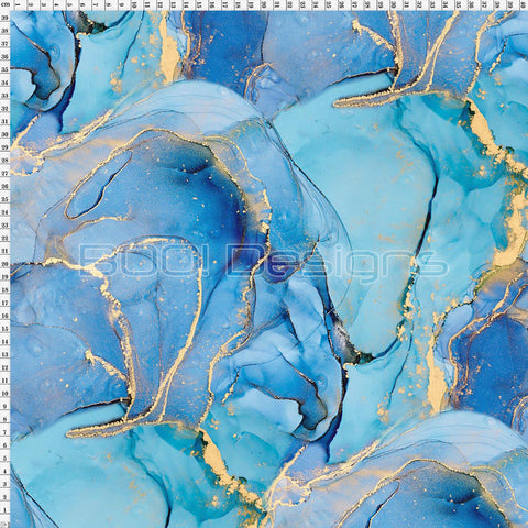 Spandex Ink Ethereal Blue - Velvet 190gsm