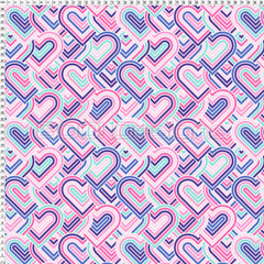 Spandex Devotion Hearts Pink