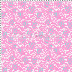 Spandex True Love Hearts Pink