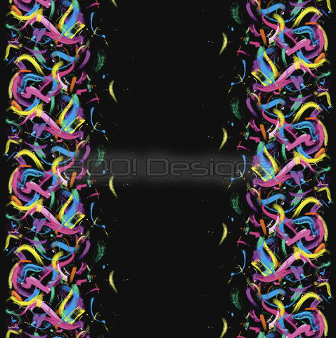 Spandex Abstract Rainbow - Stretch Net 115gsm