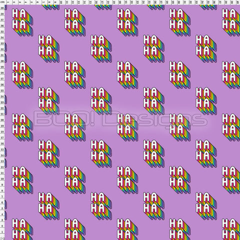 Spandex Hahaha Purple