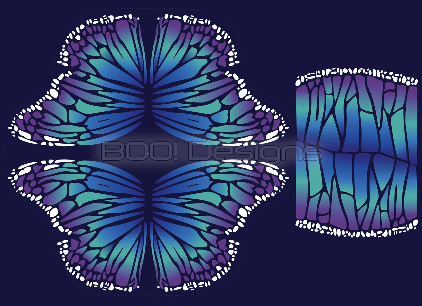 Circle Panel Class Kit - Wings Purple Teal