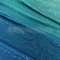 Spandex Ombre Petrol Mint - Glitter Galaxy