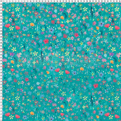 Spandex Bunny Ditsy Floral Mint
