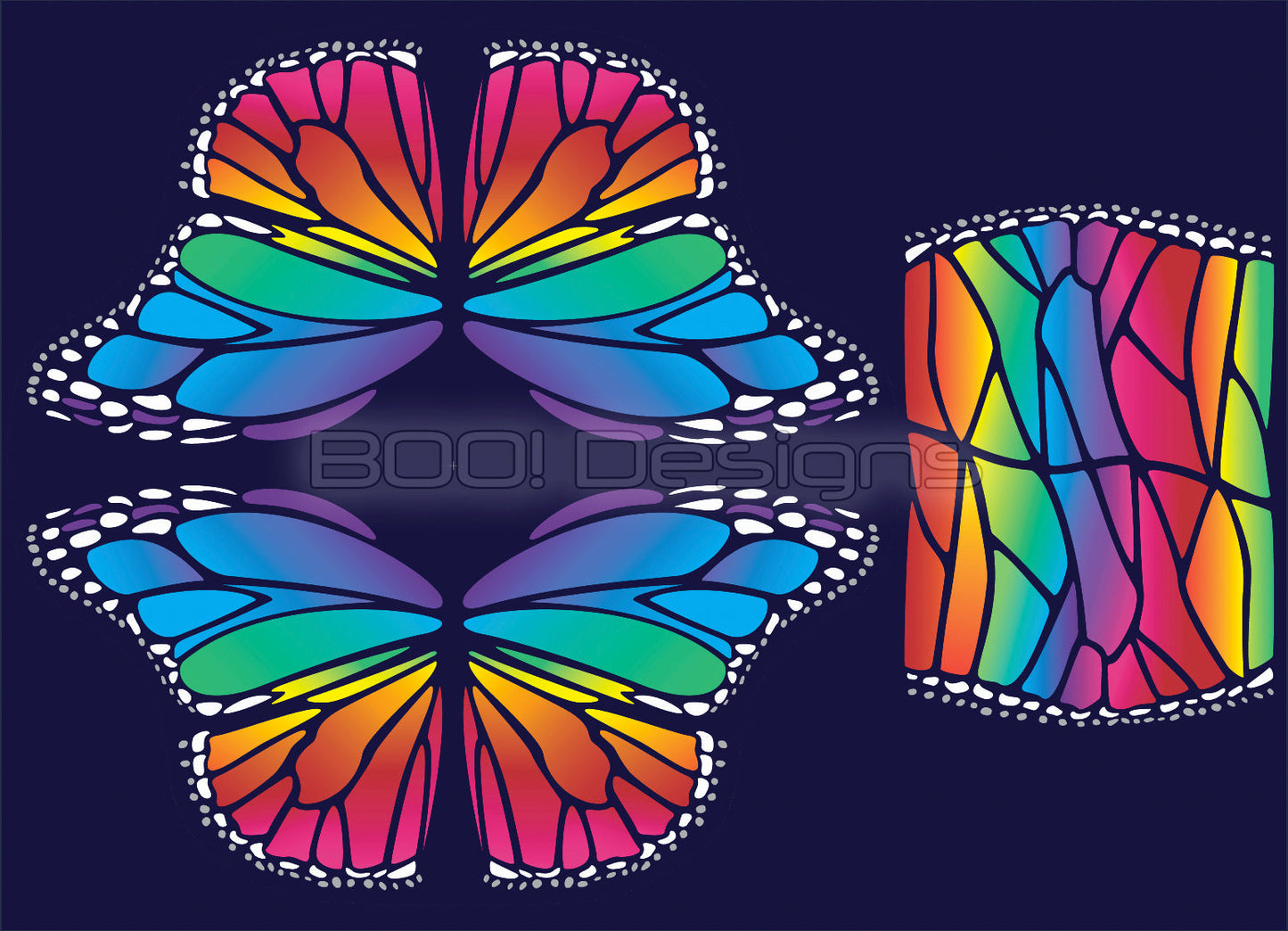 Circle Panel Class Kit - Wings Rainbow