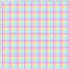 Spandex Gingham Pastel Rainbow Small