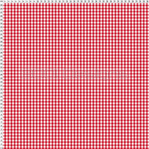 Spandex Gingham Crimson Small