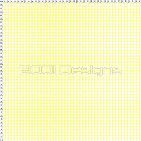 Spandex Gingham Lemon Small