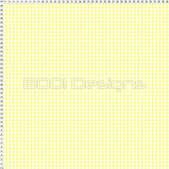 Spandex Gingham Lemon Small