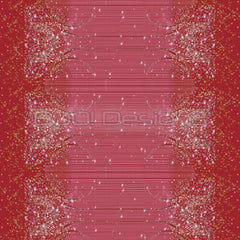 Spandex Lover Border Red - Glitter Stardust