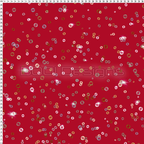 Spandex Lover Sequins Red - Glitter Stardust