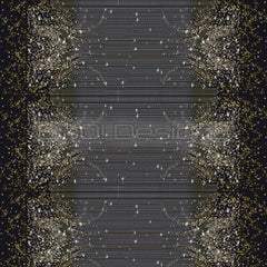 Spandex Lover Border Black - Glitter Stardust