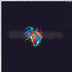 Spandex P100 Horse Jumbo Splat Black