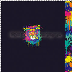 Spandex P100 Lion Splat Black