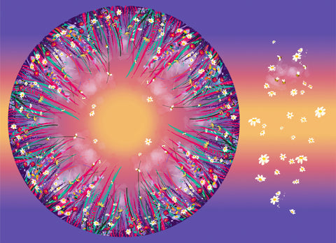 Spandex P105 Circle Panel Beeutiful Dawn