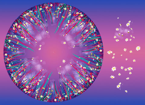 Spandex P105 Circle Panel Beeutiful Dusk