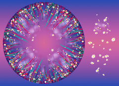 Spandex P105 Circle Panel Beeutiful Dusk