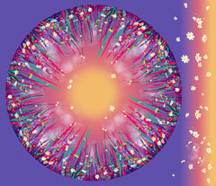 Spandex P125 Circle Panel Beeutiful Dawn