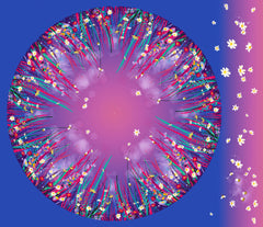 Spandex P125 Circle Panel Beeutiful Dusk