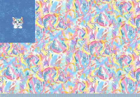 Spandex P100 Kitten Abstract