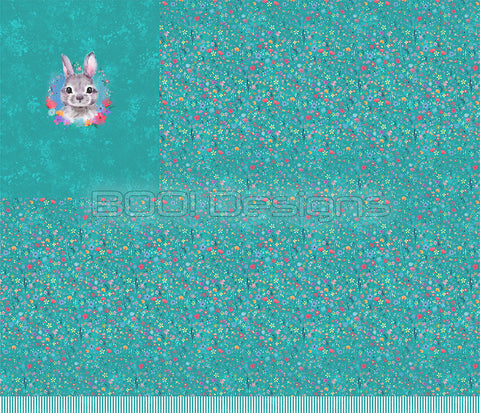 Spandex P125 Bunny Ditsy Floral