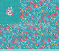 Spandex P125 Bunny Floral